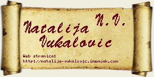 Natalija Vukalović vizit kartica